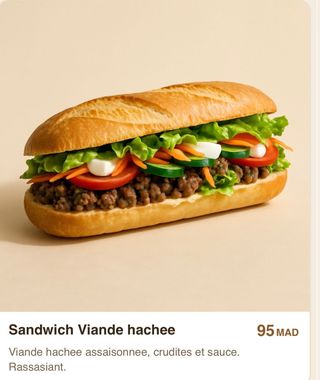 Sandwich Viande hachée