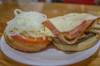 hamburguesa con bacon