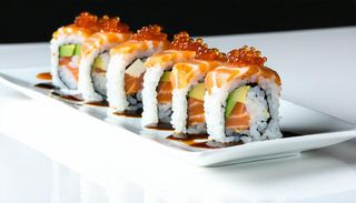 93. Salmon cheese flame