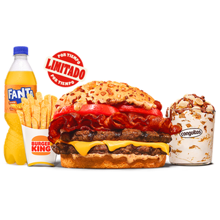 Menú Completo Brutal Bacon 2 Carnes