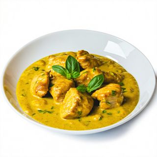 Chicken Con Salsa Curry Amarillo