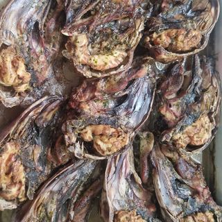 Media Cabeza de Cordero con patatas fritas