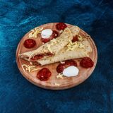 Slana palačinka sa kulenom, kačkavaljem i namazom