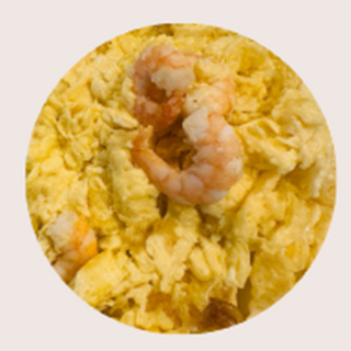 Huevos Revueltos con Gambas