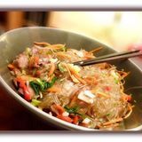 vermicelle saute  gambas