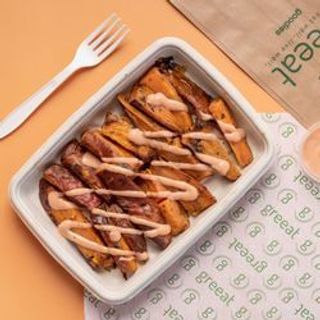 Sweet Potato Wedges con Thousand Island