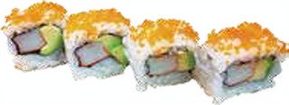 Uramaki De Surimi Con Aguacate Y Tobiko (8 Uds.)