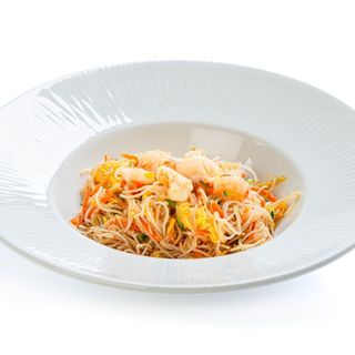 171. Spaghetti di riso con mazzancolle