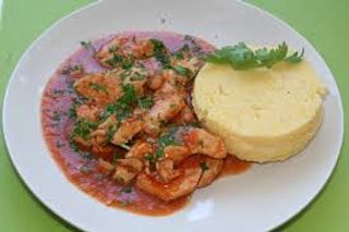 Meniu  Ostropel de pui+ piure