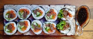 Кимбап с кимчи (10 хапки 300г)