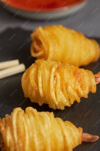 Camarão Com Fio de Batata