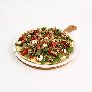 Focaccia con spinaci e tonno (p)