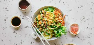 Chicken katsu poke