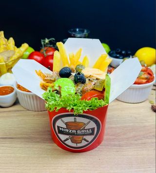 Kebab Frytki Box duży