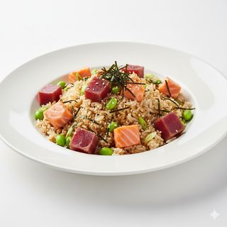 Arroz Con Salmón Y Atún