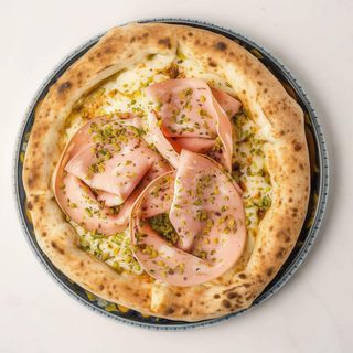 Pizza Pistacchio e Mortadela bez glutenska