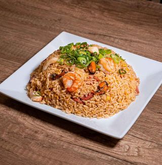 Arroz chaufa de Mariscos