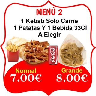 Menú 2 Solo Carne (Normal)