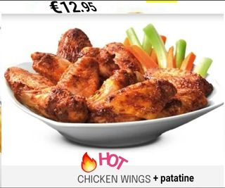 ***** 6 ali di pollo حلال messicano + Bevande + Patatine 