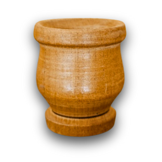 Mate de madera de algarrobo artesanal