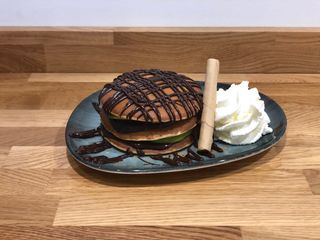 Tortitas Con Chocolate Negro Y Aguacate