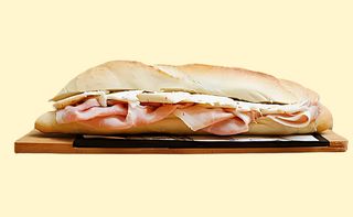 Panino con prosciutto cotto