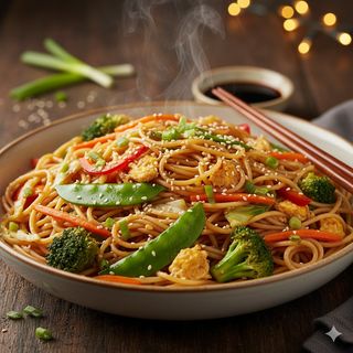 Spaghetti normali con verdure