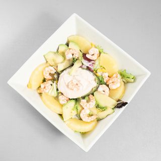 Ensalada De Aguacate Y Langostinos