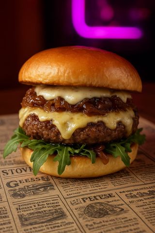 Menú Burger Black bone Angus