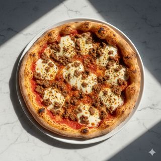 Pizza turca con carne