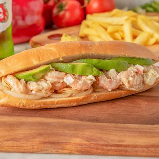 Bocadillo Gambas Avocado