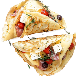 Crêpes Charcuterie & Eggs