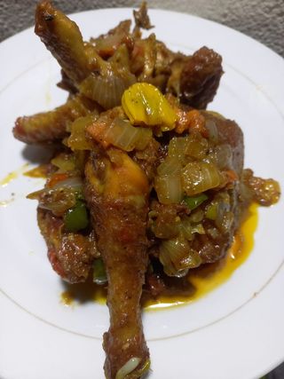 1/2 Poulet  Sauté + Accompagnement