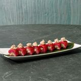 Hoso Tonnato ( crepe di soia rosa, riso rosa, salsa Tonnata dentro e fuori