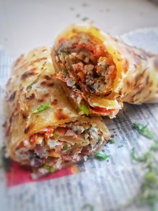 Chicken Rolex plus soda