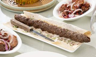 ქაბაბი შერეული ხორცით