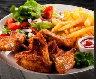 Plato Combinado De Alitas De Pollo (6 Uds.)