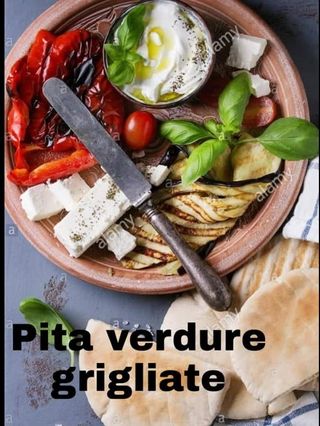 Menù  Pita  con verdure grigliate