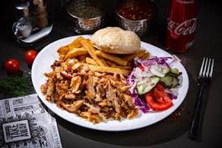 Shaworma de pui la farfurie