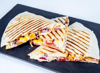 Grilled chicken quesadilla