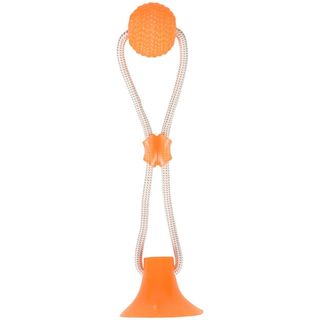 FLAMINGO Igračka za pse DT TPR Zuki lopta with suction cup orange (KOD FLA520465)