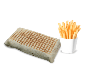 Tacos Poulet avec Frites