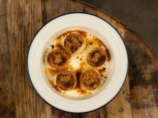 Сирники з катаіфі і солодкою сметаною