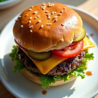 Hamburguesa de ternera doble queso