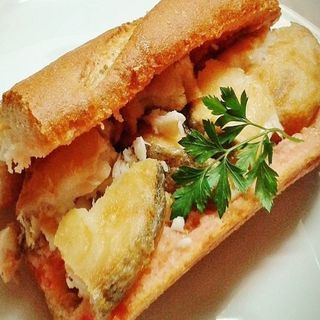 Bocadillo Normal De Pescado Empanado