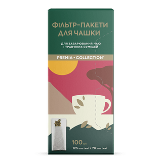 Фільтри для чаю «Премія» в чашку (100шт)