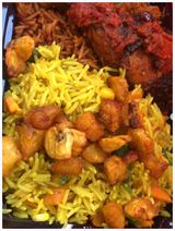 Lakrim Jollof Regular With 2 Kpomo, Grilled Turkey And Plantain