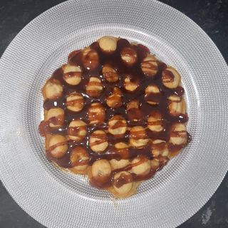 Bubble Waffle De Mermelada De  Fresa