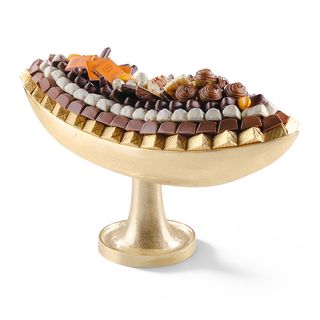 Coupe Oval Sur Pied Gold