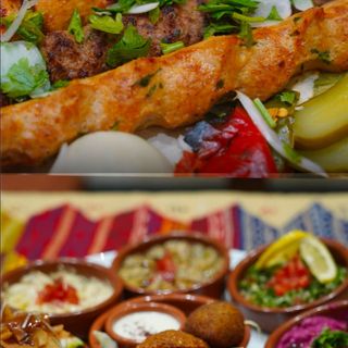 Grillades mini + Mezzes pour 1 personne